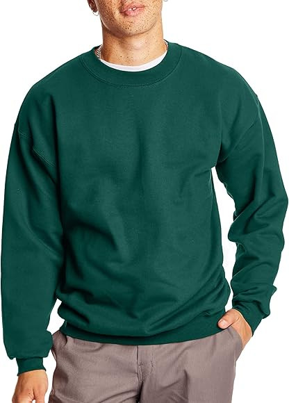 Hanes Men's Ultimate Cotton Heavyweight Crewneck Sweatshirt | Amazon (US)