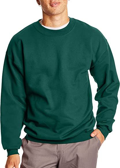 Hanes Men's Ultimate Cotton Heavyweight Crewneck Sweatshirt | Amazon (US)