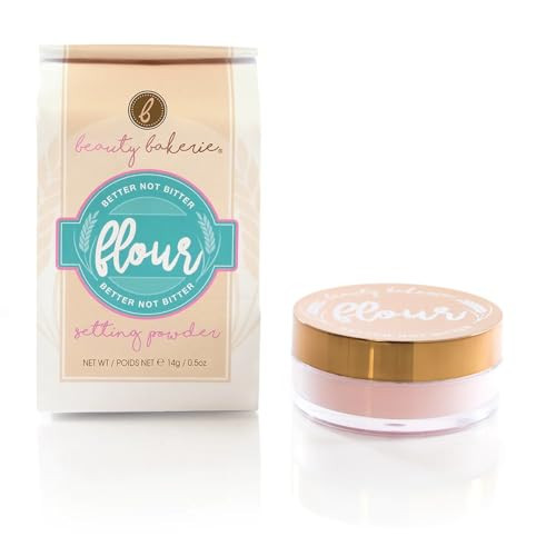 Beauty Bakerie Flour Setting Powder for Foundation, Loose Face Powder Makeup, Perfect for Oily Skin, Long-Lasting Matte Finish, Ideal for Baking and Blurring, 0.5oz, Himalayan (Pink) | Amazon (US)