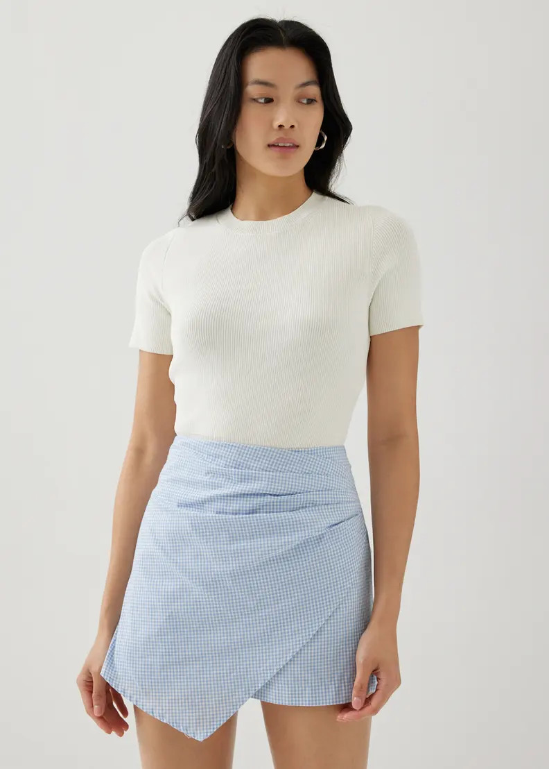 Everleigh Gingham Pleat Skort | Love, Bonito USA