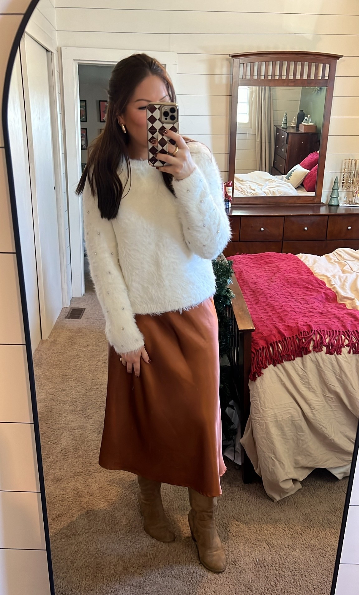 Thanksgiving Day Look! 🦃
My sweater is from Pink Lily years ago so I linked some other cute tops from Amazon! 

Thanksgiving | Holiday | OOTD | Holiday Looks | Family Photos 

#LTKootd #LTKFindsUnder50 #LTKHoliday