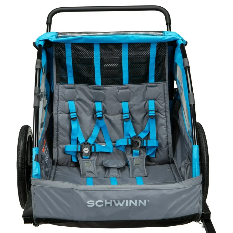 Schwinn Convoy Toddler Unisex Trailer/Stroller, Blue - Walmart.com | Walmart (US)