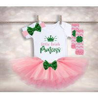 Little Irish Princess Bodysuit - St Patricks Day Tutu Outfit For Baby Girl Toddler Pattys Shower Gift | Etsy (US)