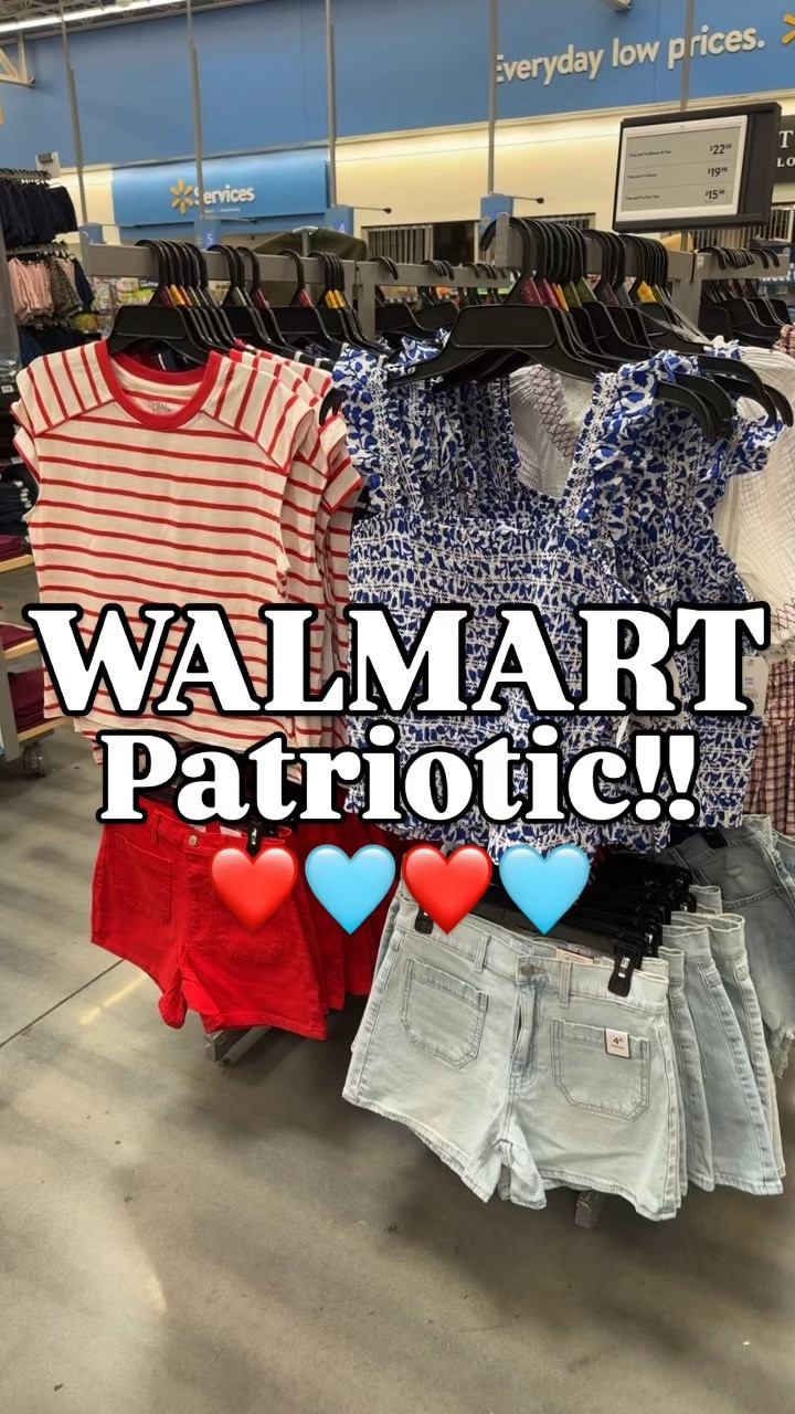 More from the patriotic line at Walmart!! ❤️🩵

Memorial Day 
Fourth of July 
Red white and blue 

#walmartpartner #affordablefashion #summerstyle #memorialday #redwhiteandblue
