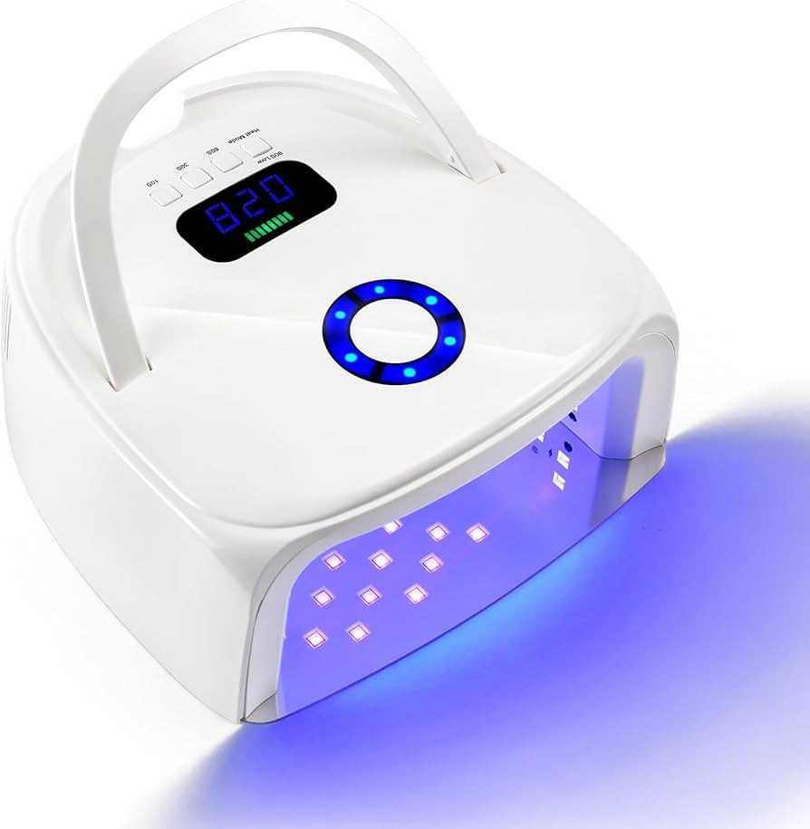 UV LED Nail Lamp 96W Rechargeable Gel Nail Light for Nail Polish UV Dryer with 4 Timers Professio... | Amazon (US)