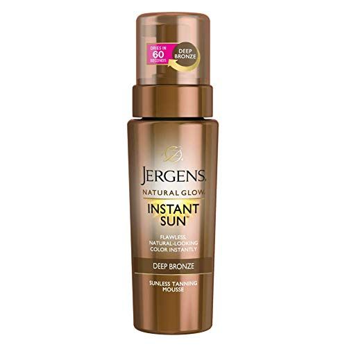 Jergens Natural Glow Instant Sun Body Mousse, Deep Bronze Tan, 6 Ounce Sunless Self-tanner, for a Natural-looking Tan | Amazon (US)
