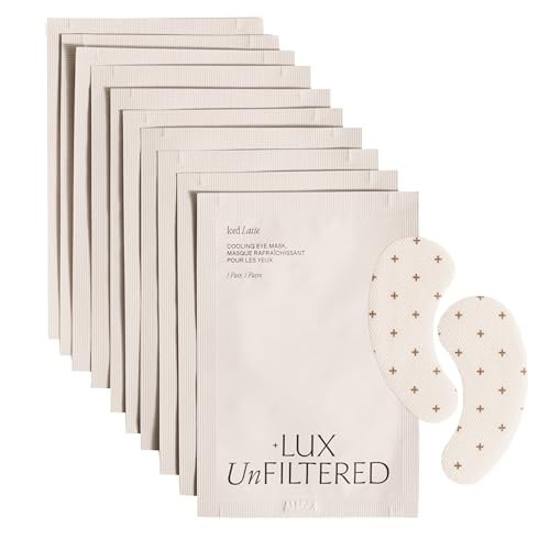 + Lux Unfiltered - Iced Latte Cooling Under Eye Patches - Eye Masks | Amazon (US)