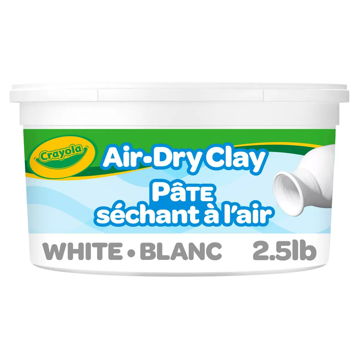 Crayola 2.5lb Air Dry Clay White: Self-Hardening Non-Toxic Modeling Clay for Kids, Creative Think... | Target