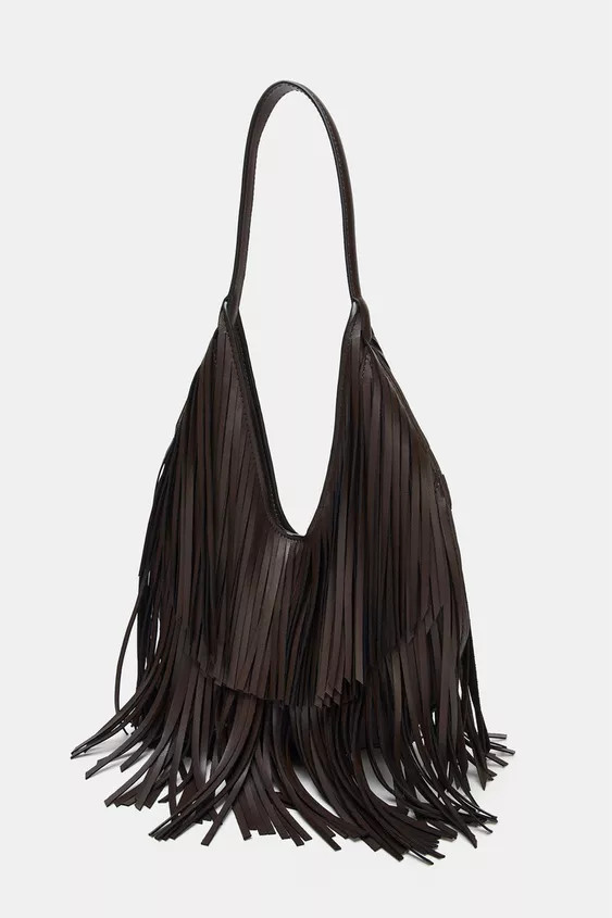 FRINGED SHOPPER BAG | Zara US