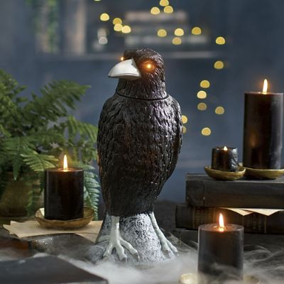 Animated Head Turning Raven | Grandin Road