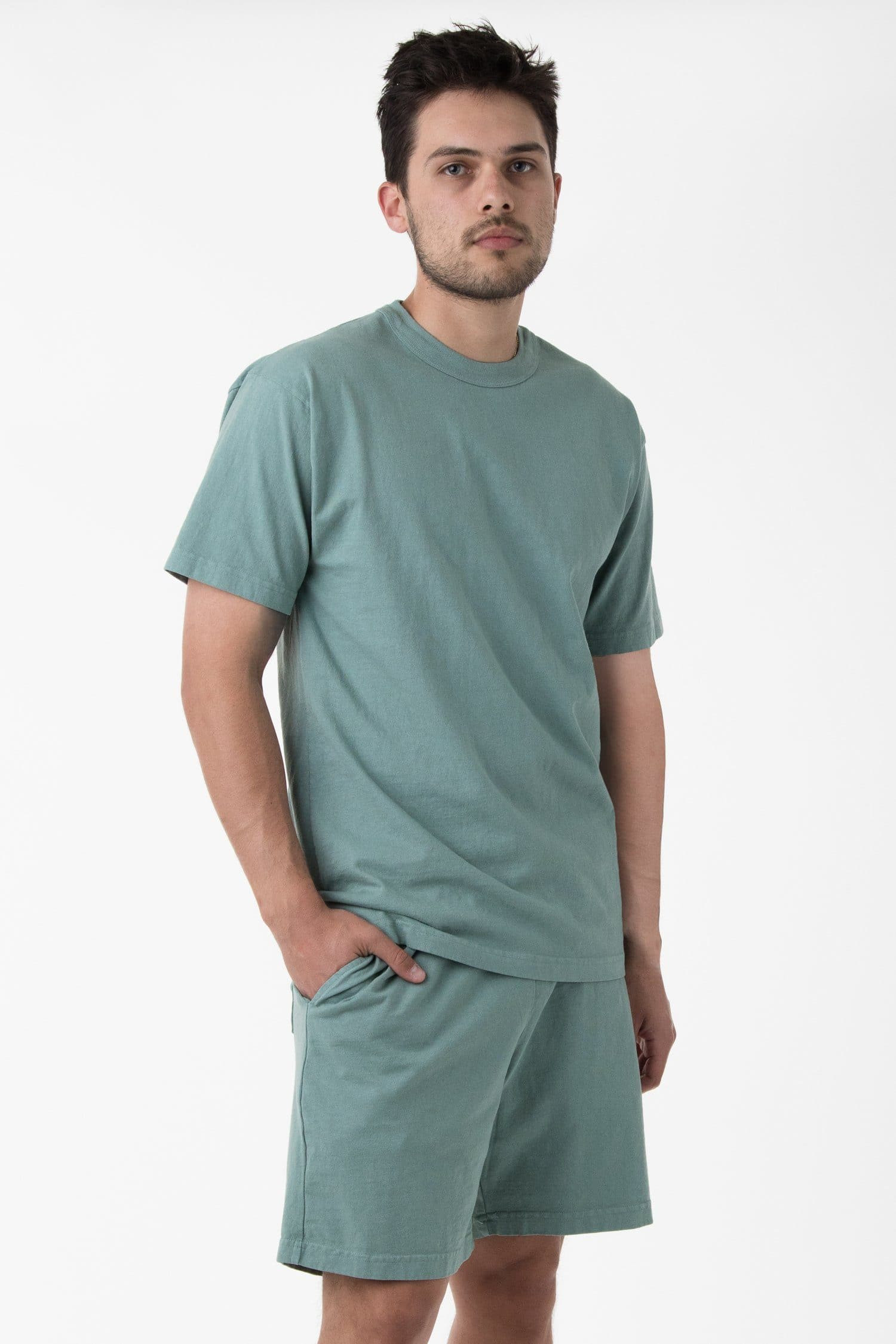 1241GD Mix - Mid-Length Heavy Jersey Shorts | Los Angeles Apparel