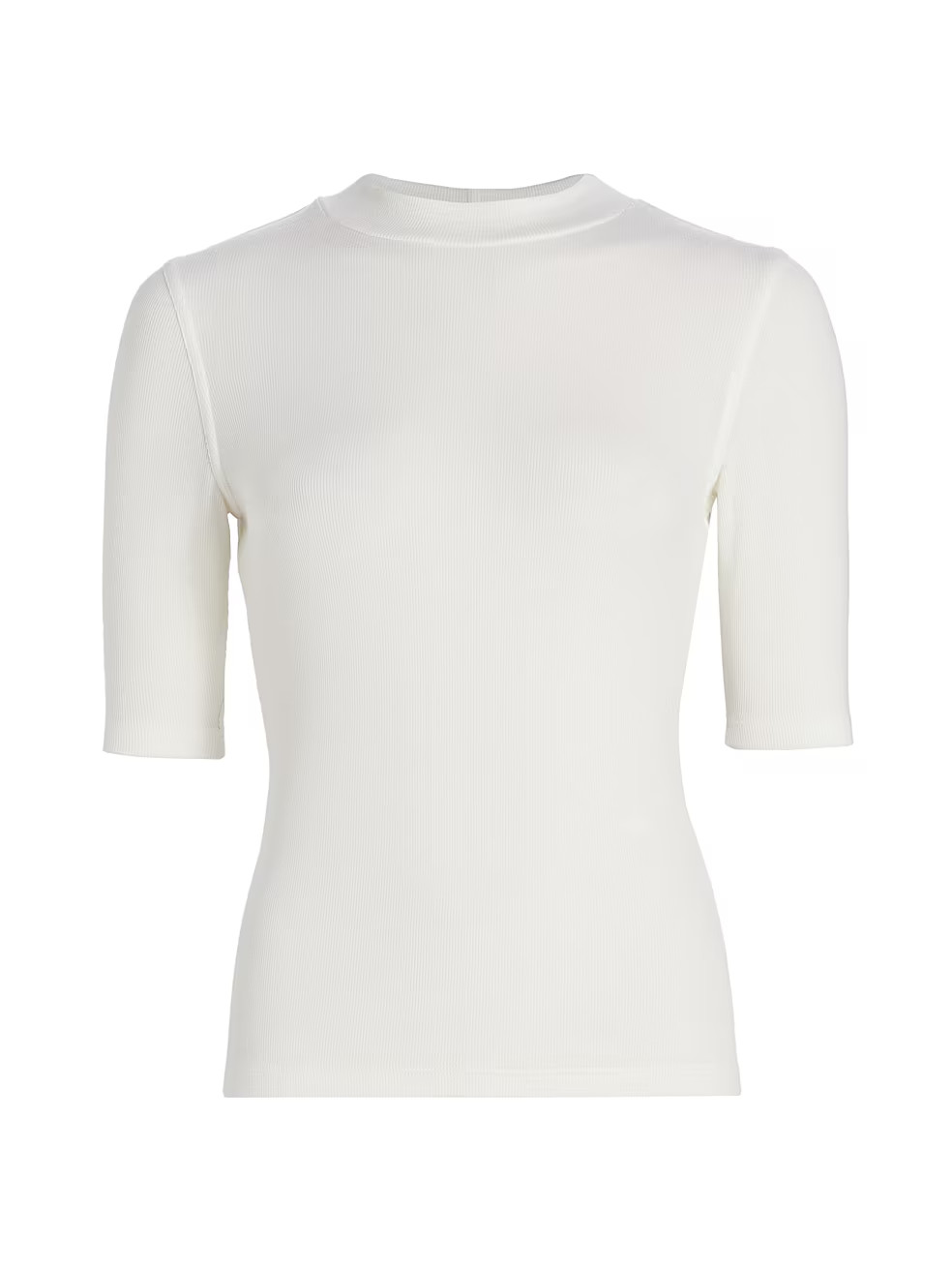 Ribbed Mockneck T-Shirt | Saks Fifth Avenue