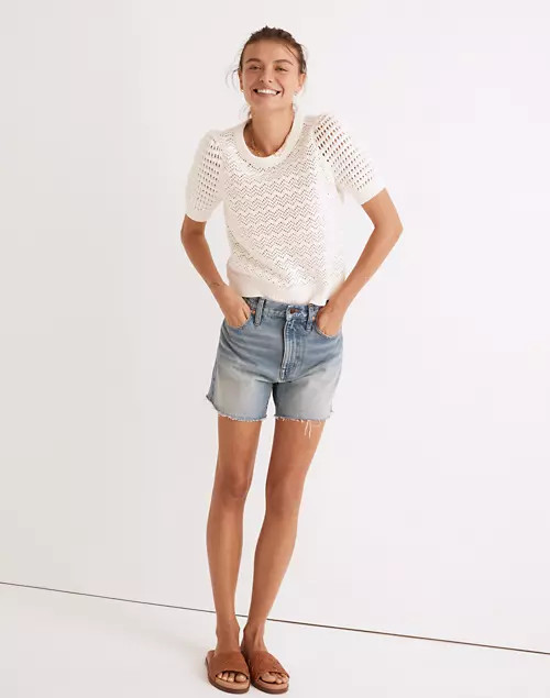 Relaxed Mid-Length Denim Shorts in Kelton Wash | Madewell