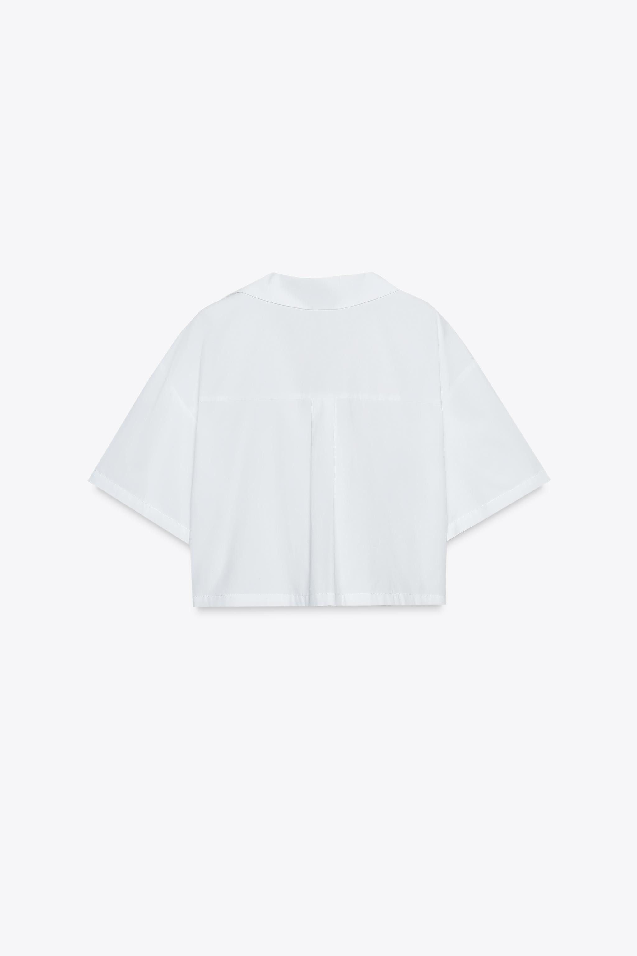 POPLIN CROP TOP | Zara US