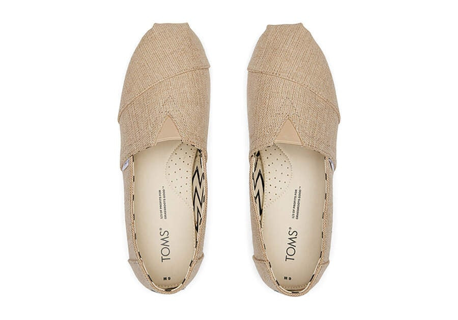 Men's Tan Espadrille Heritage Canvas Alpargata | TOMS | TOMS (US)