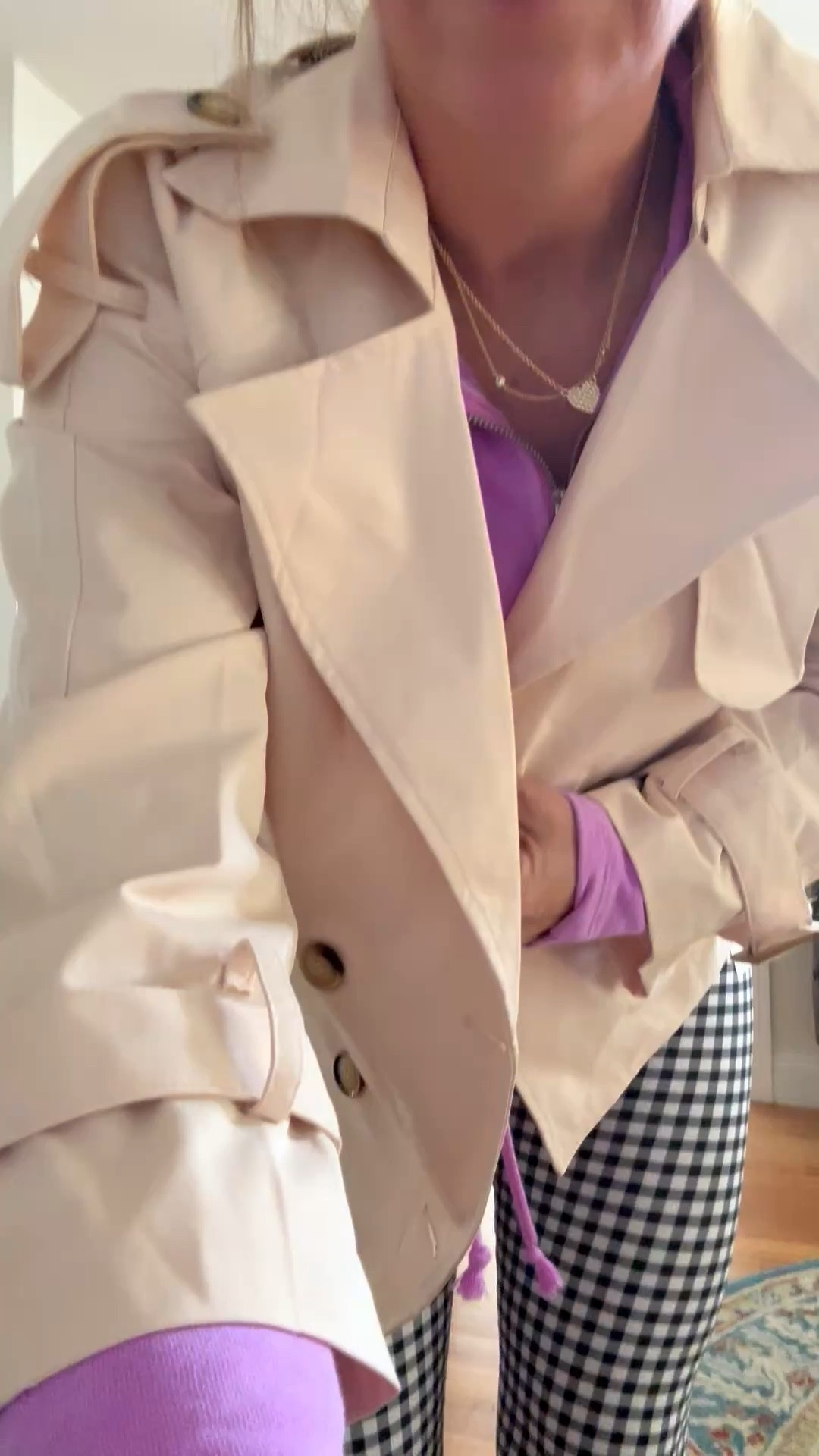 Perfect cropped trench for spring 

#LTKSpringSale #LTKOver40 #LTKdayinmylife