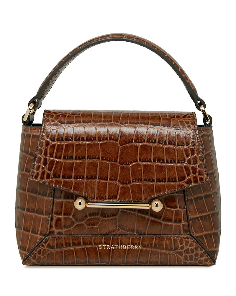 Strathberry Mosaic Nano Soft Embossed Croc Top Handle Bag | Bloomingdale's (US)