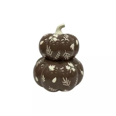Bee & Willow™ Floral 12-Inch Ceramic Pumpkin Decoration | Bed Bath & Beyond | Bed Bath & Beyond