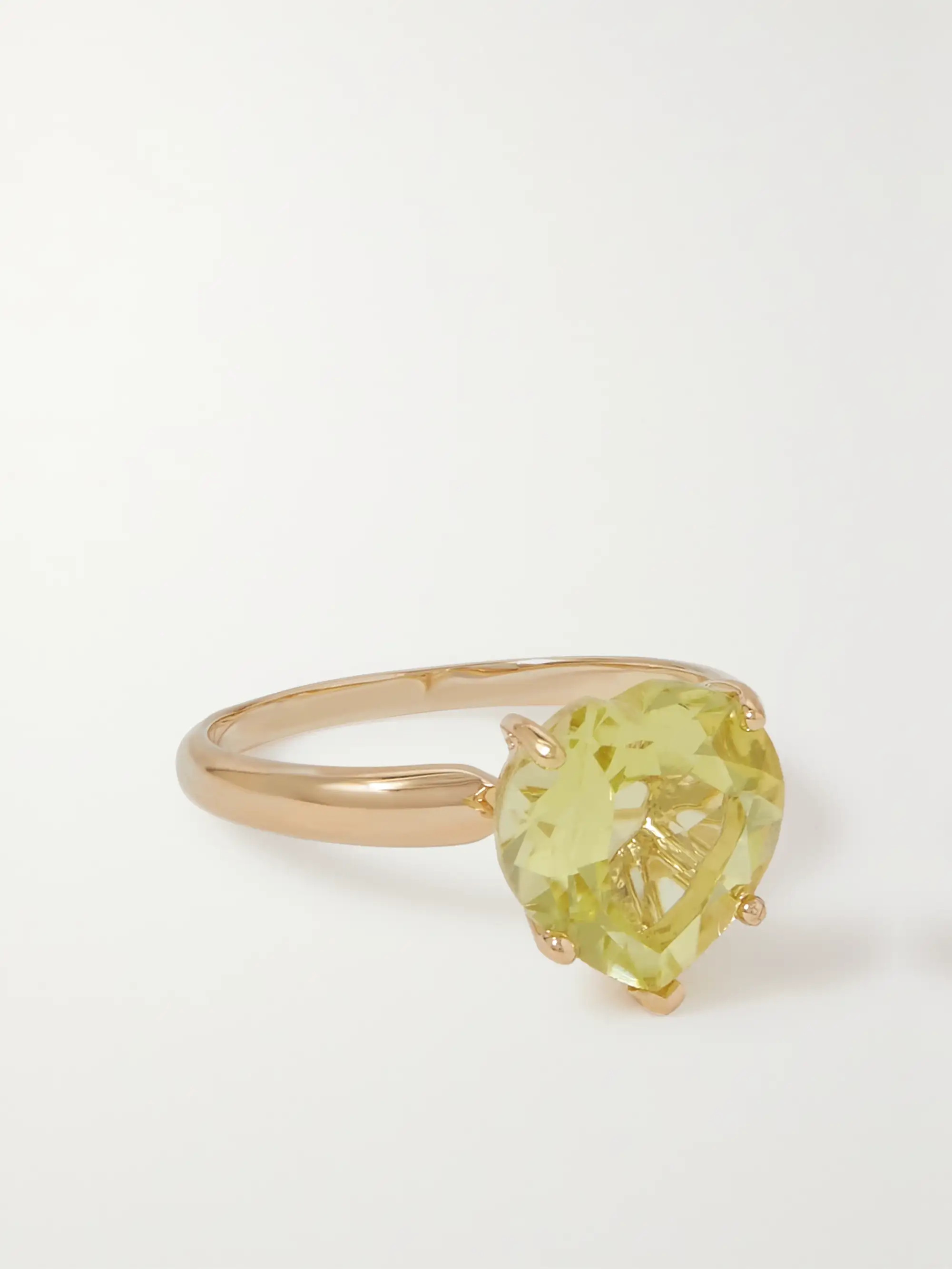 Rainbow Heart 14-karat gold and citrine ring | NET-A-PORTER (US)