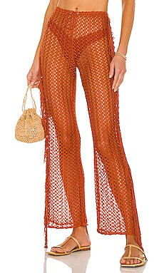 Camila Coelho Kira Pants in Rust from Revolve.com | Revolve Clothing (Global)
