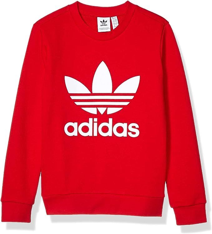 adidas Originals Little Kids Trefoil Crewneck Sweatshirt | Amazon (US)