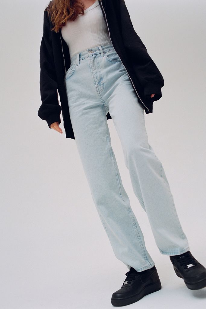 BDG High-Waisted Baggy Jean - Bleached Light Wash | Urban Outfitters (US and RoW)