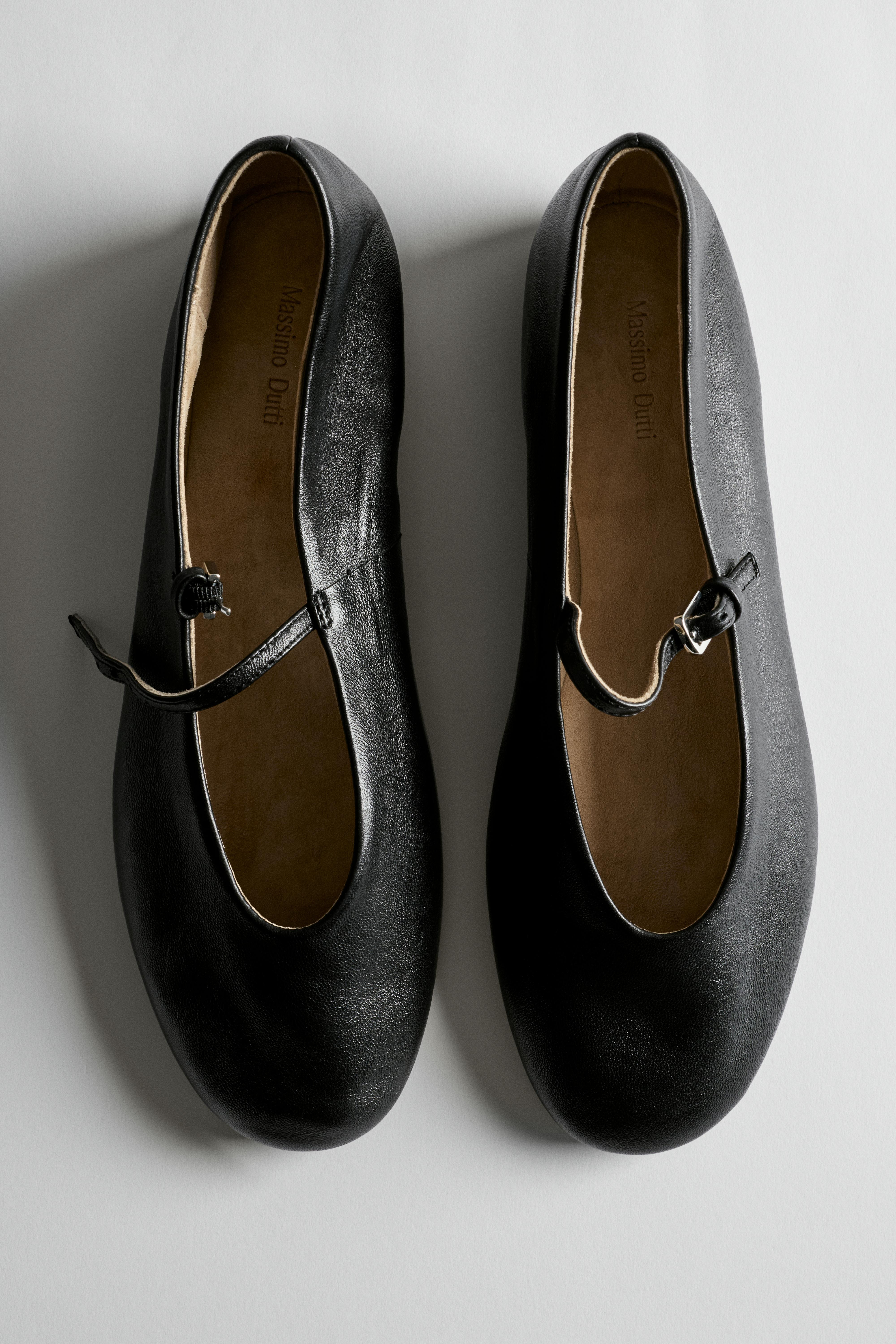 Soft leather ballerinas | Massimo Dutti UK