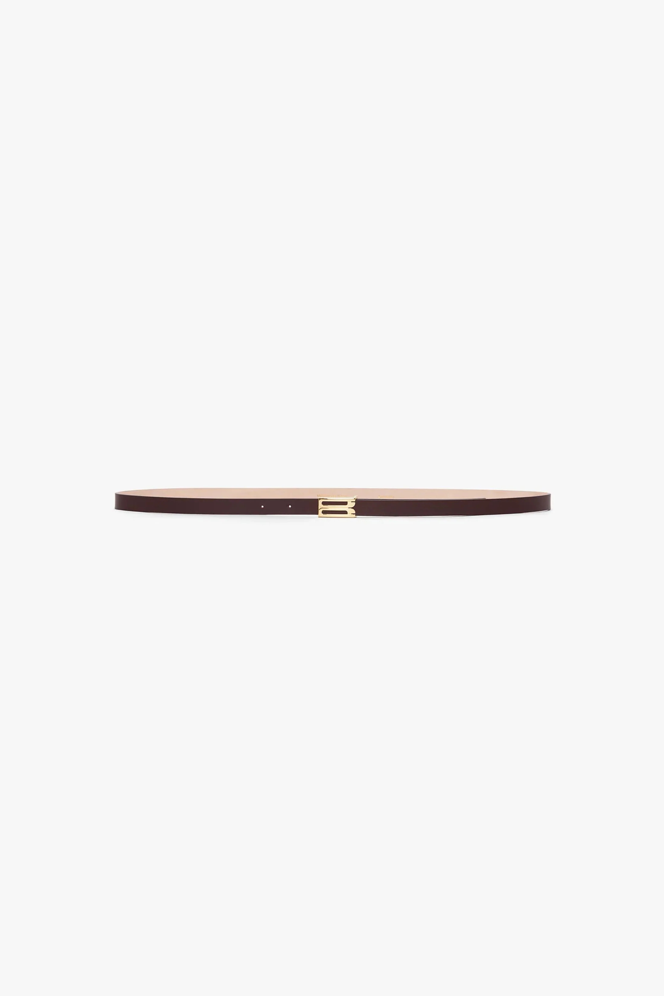 Micro Dorian Belt In Burgundy Leather | Victoria Beckham US