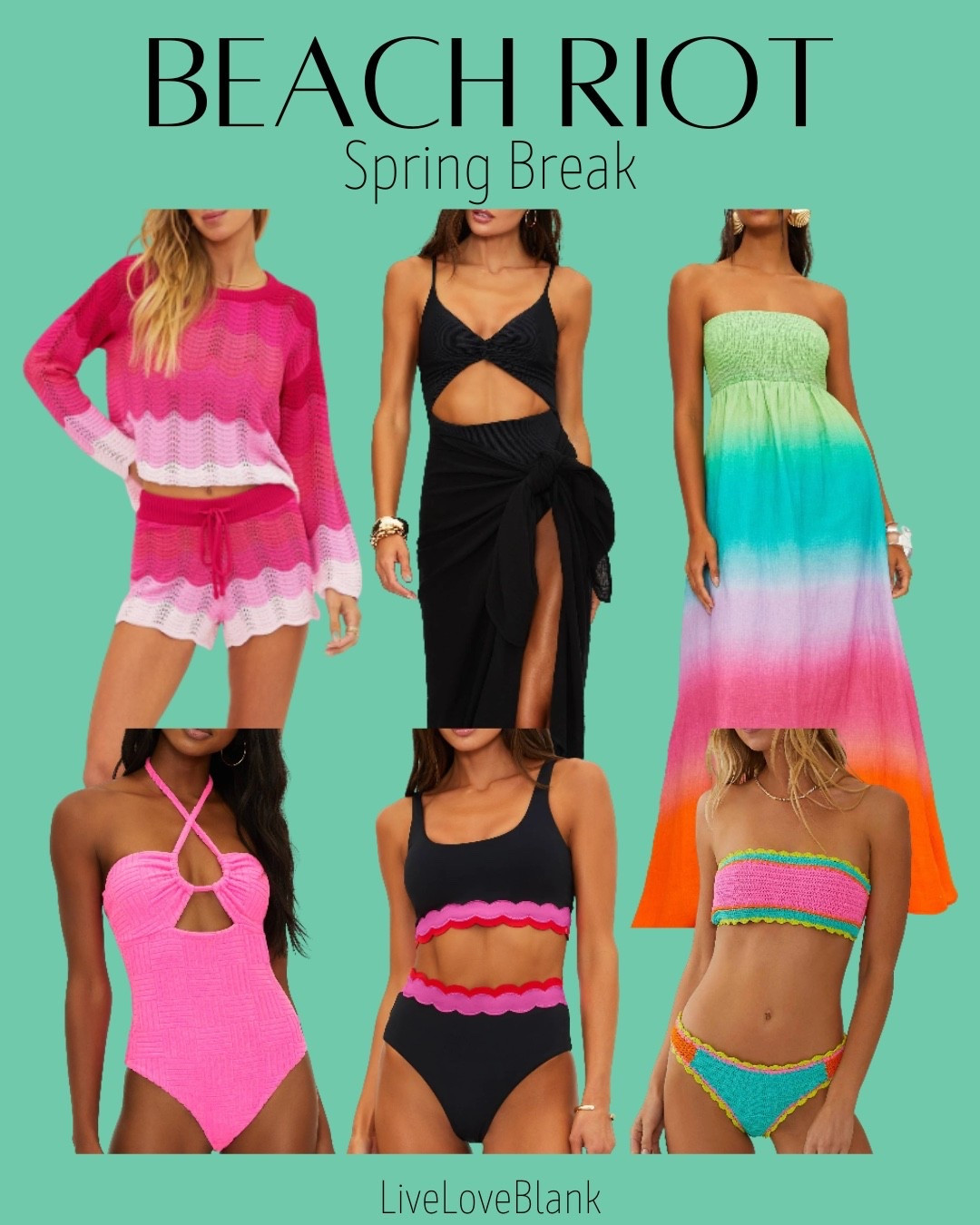 Spring break bathing suits and cover ups 
Vacation outfits 
Beach Riot 


#LTKTravel #LTKOver40 #LTKSeasonal