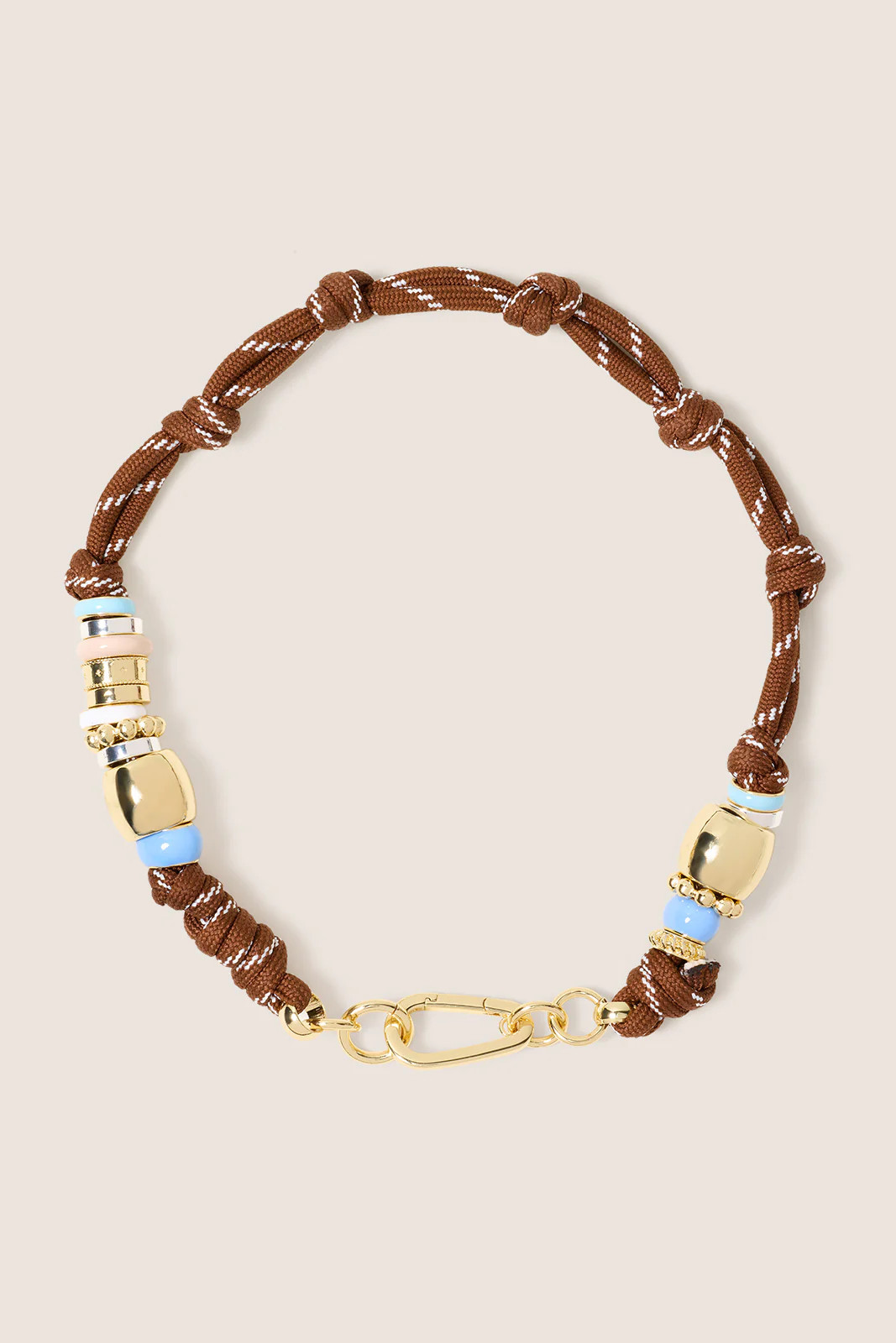 EVEREVE Women's Lucy Paracord Necklace, Chocolate Brown | Evereve