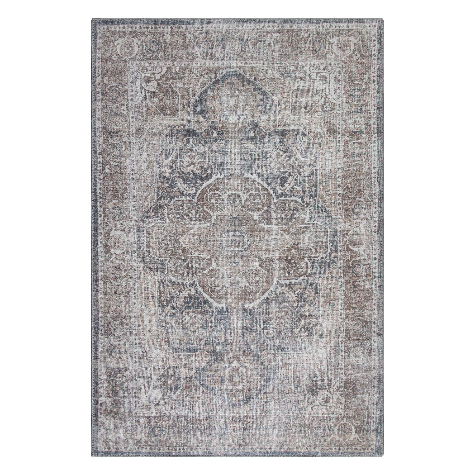 Adiva Rugs Machine Washable 8' x 10' Area Rug with Non Slip Backing for Living Room, Bedroom, Bat... | Amazon (US)