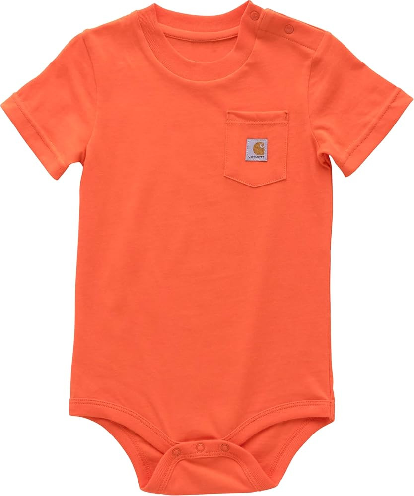 Carhartt Kid's CA5004 Short-Sleeve Pocket Bodysuit | Amazon (US)