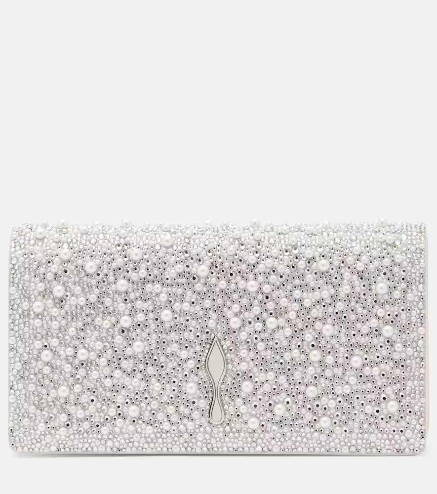 Christian Louboutin Bettina embellished leather clutch | Mytheresa (US/CA)