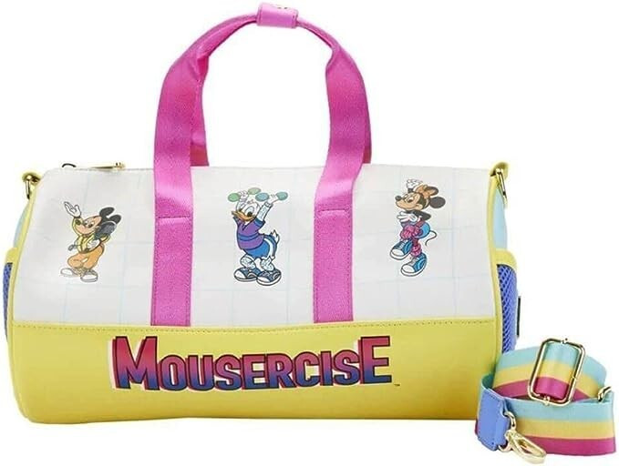 Loungefly Disney Mousercise Duffle Bag, Mickey, Minnie Mouse, Donald Duck, ki 671803421103 | eBay | eBay US