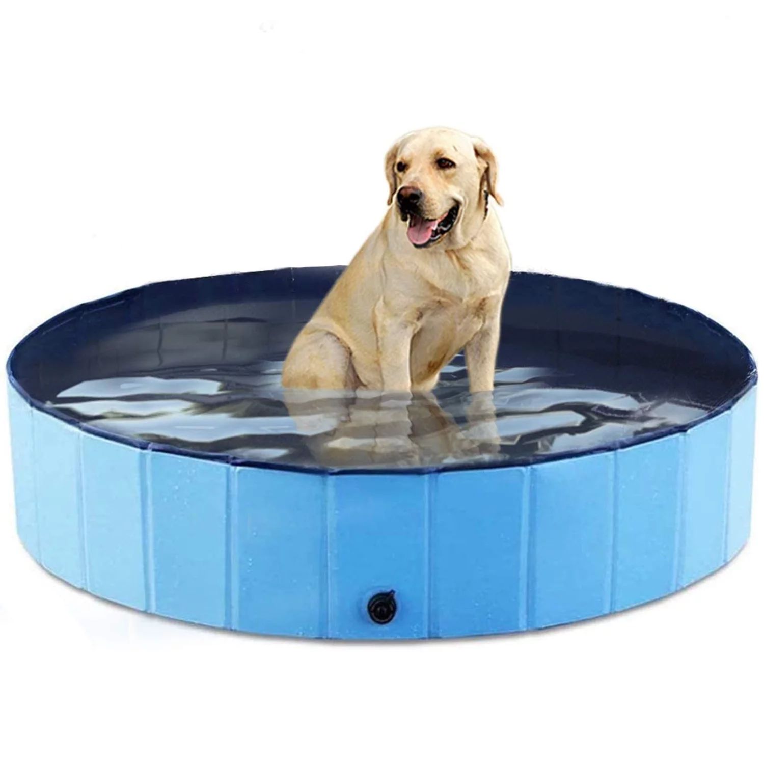 Pet Dog Pool Bath Swimming Tub Kiddie Pool, 48 x 12 inch Collapsible Foldable Portable for Dogs C... | Walmart (US)