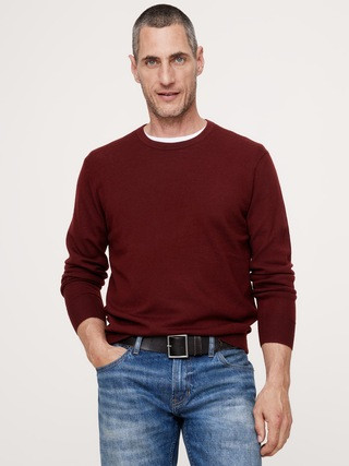 Italian Merino Crew-Neck Sweater | Banana Republic (US)