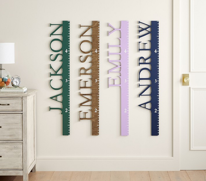 Personalized Garamond Growth Chart | Pottery Barn Kids