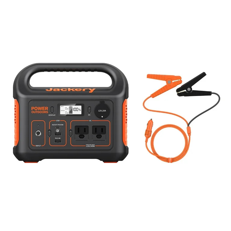 Jackery Explorer 290 Plus Portable Power Station with Automobile Battery Charging Cable - Walmart... | Walmart (US)