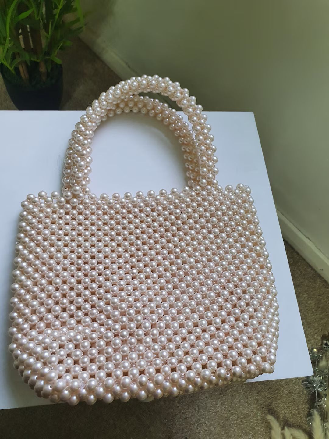 A Beautiful Handbag Made of Pearls. - Etsy UK | Etsy (UK)