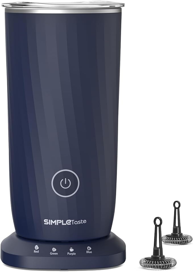 SIMPLETASTE Milk Frother, 4-in-1 Electric Milk Frother and Steamer, Automatic Warm and Cold Foam ... | Amazon (US)