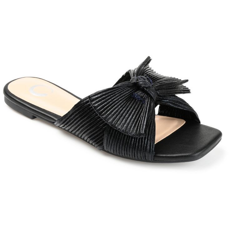 Journee Collection Womens Serlina Tru Comfort Foam Slide Low Block Heel Sandals | Target