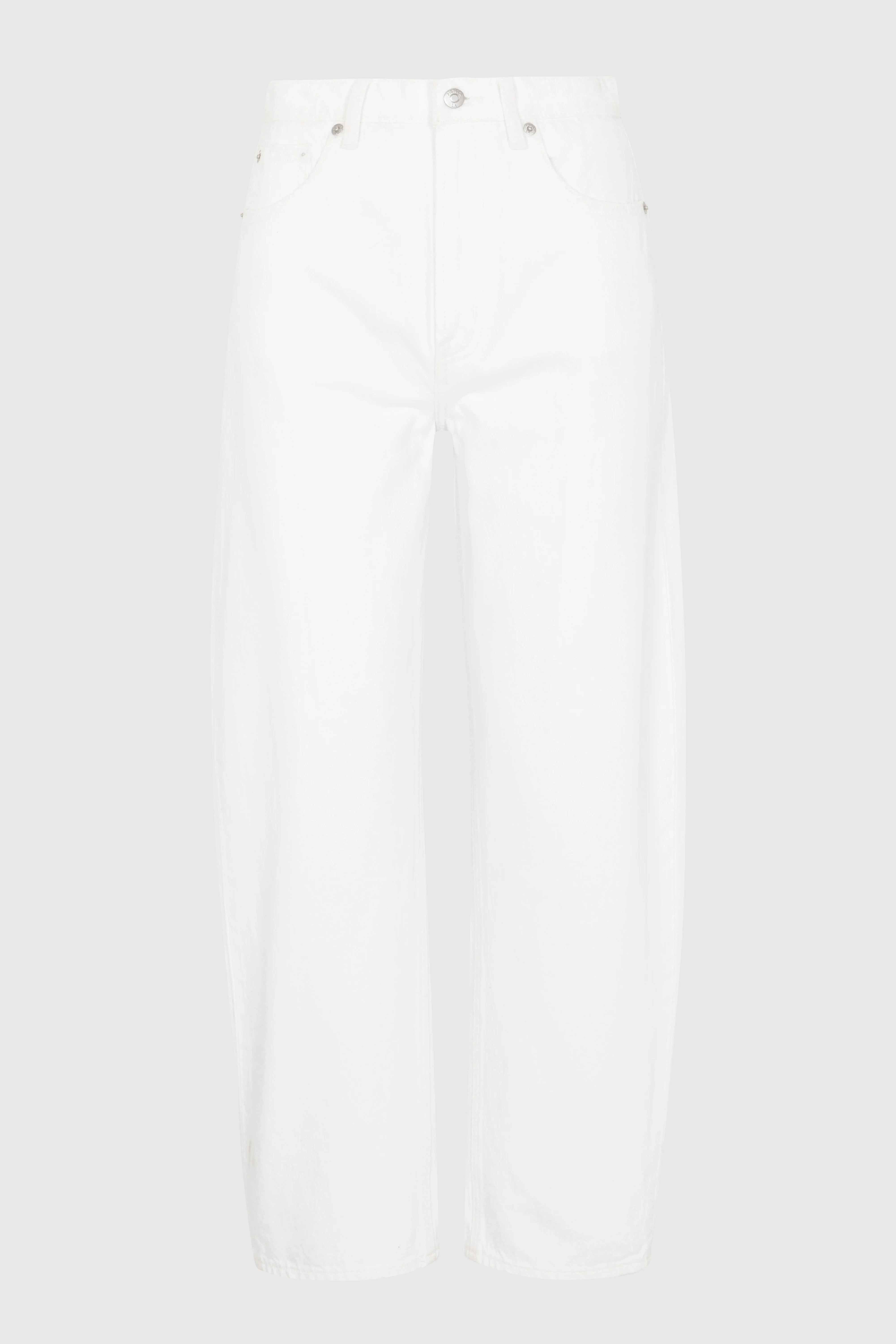 PETITE Wes High Rise Barrel - Vivid White | Pistola Denim