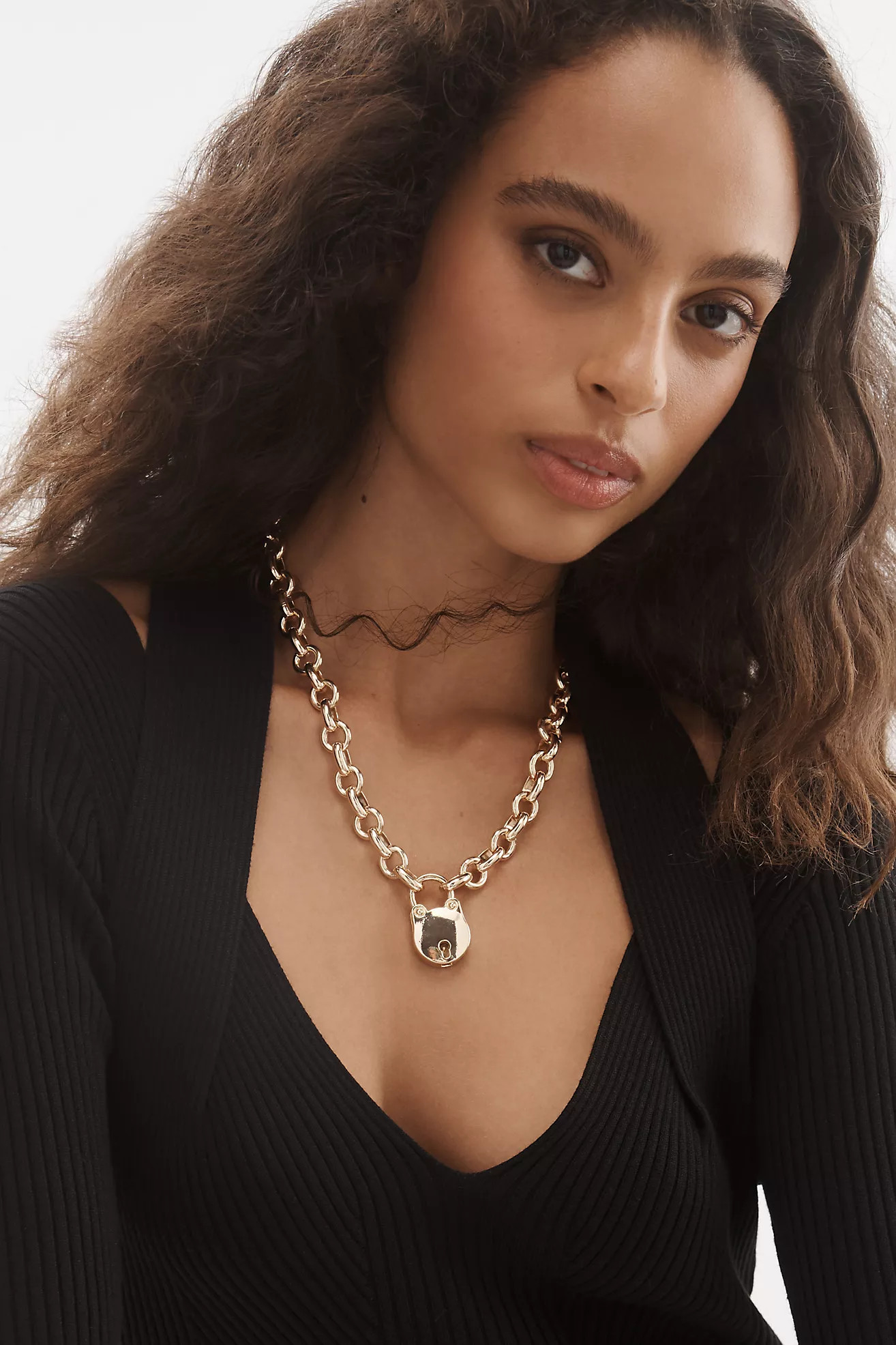 Lock Pendant Necklace | Anthropologie (US)