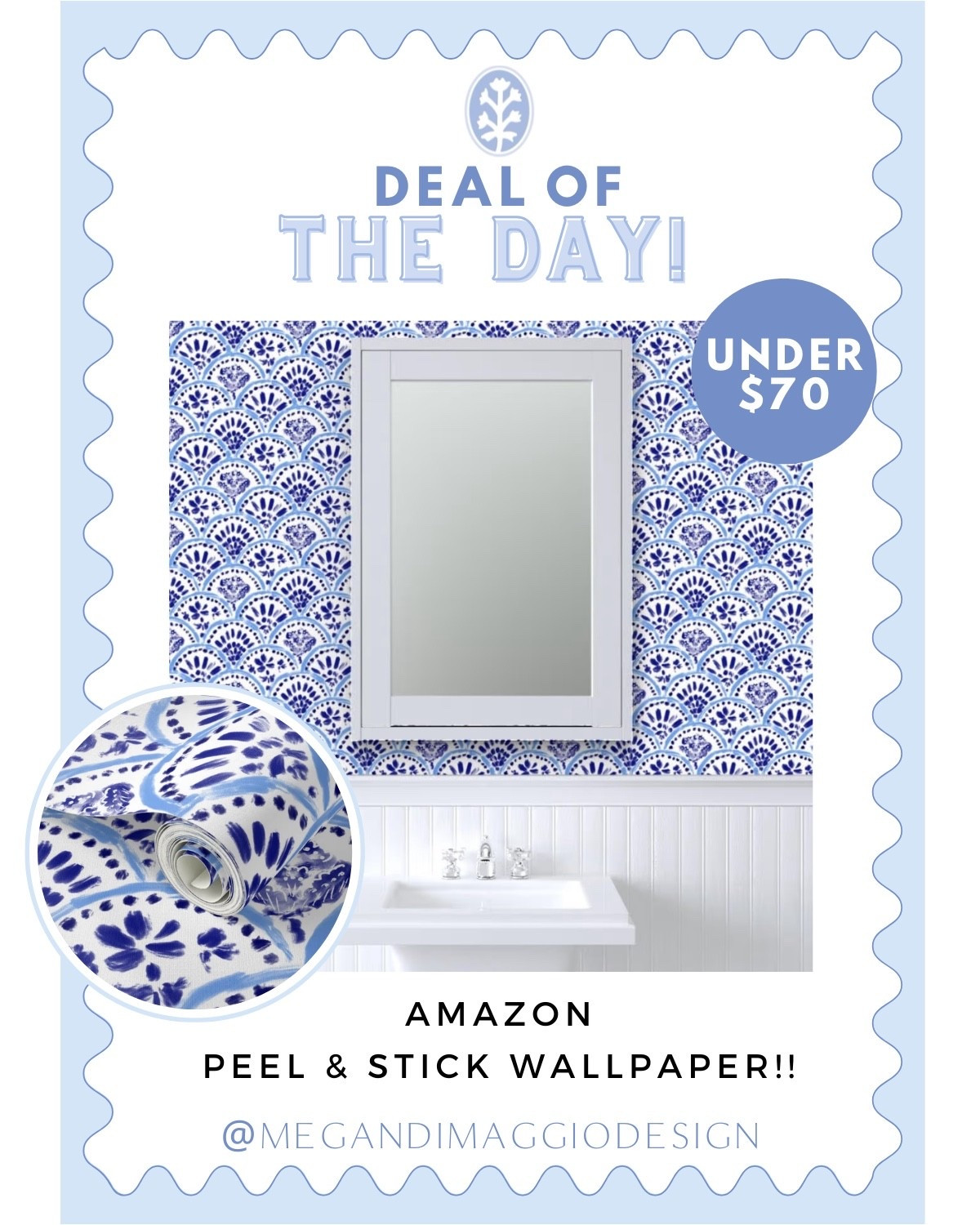 Looove this new Amazon peel & sticker coastal wallpaper!! 😍 available in multiple length rolls, so you can choose based on your project!! Reminds me of Cailini Coastal! 🐚

#LTKHome #LTKSaleAlert