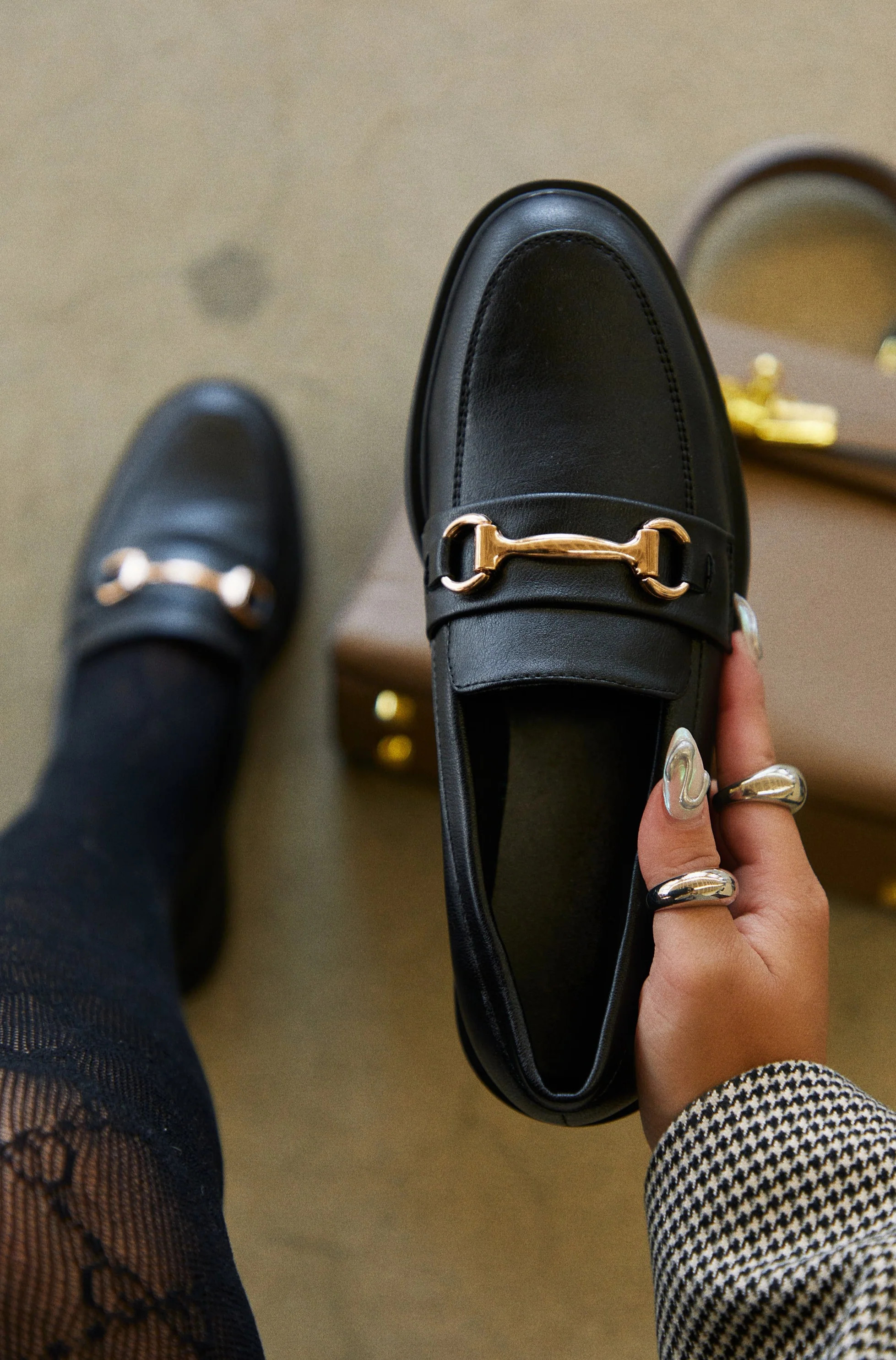 Miss Lola | Lorna Black Oxford Flats | MISS LOLA