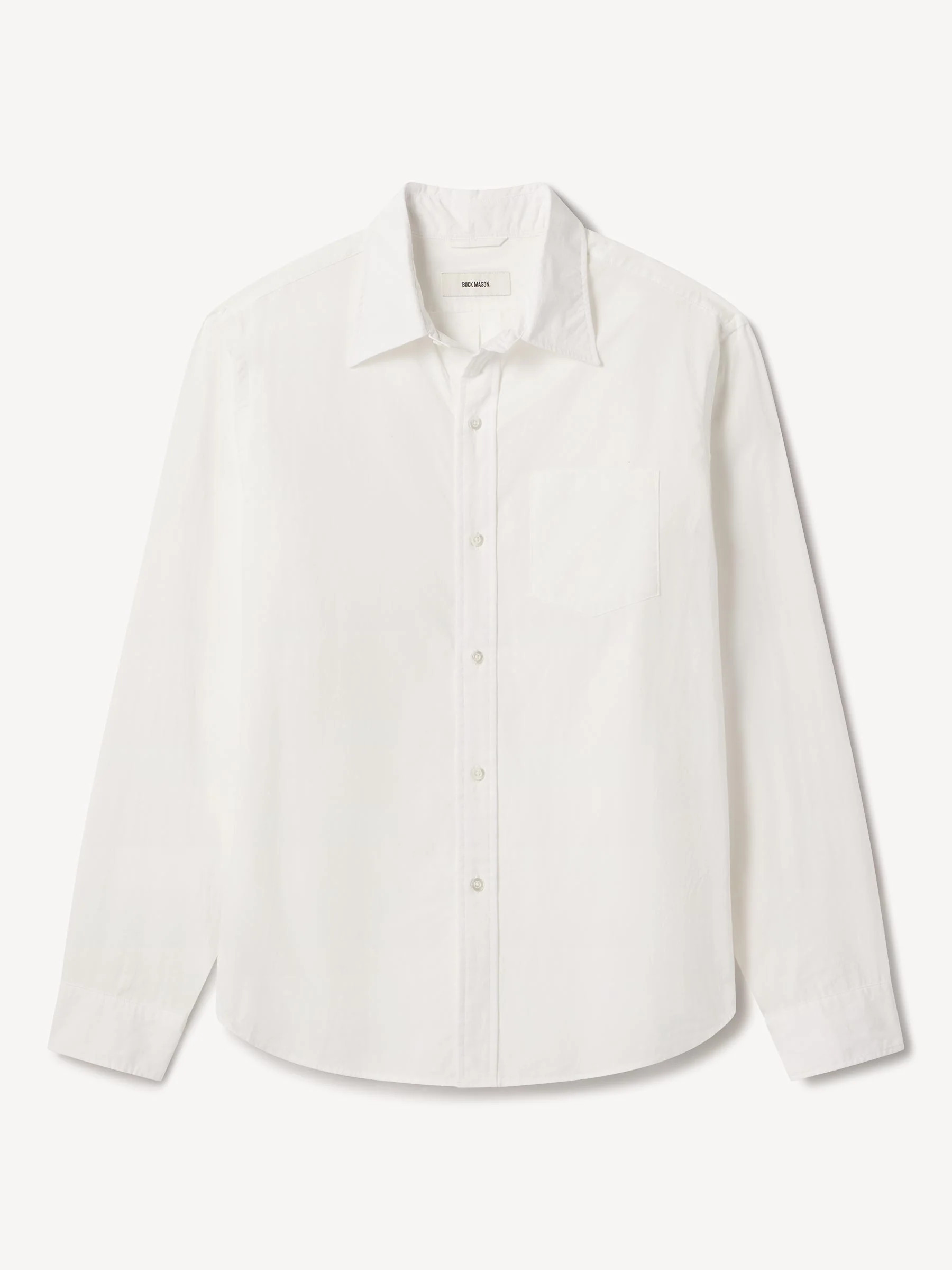 White Wornwell One Pocket Shirt | Buck Mason