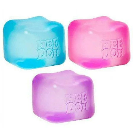 NeeDoh Nice Cube Blue, Pink & Purple Set of 3 Stress Balls | Walmart (US)