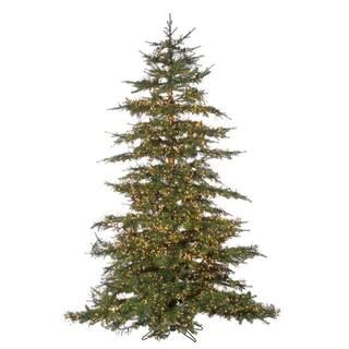 Sterling 7.5 ft. Pre-Lit LED Natural Cut Monaco Pine Artificial Christmas Tree with Micro Lights ... | The Home Depot