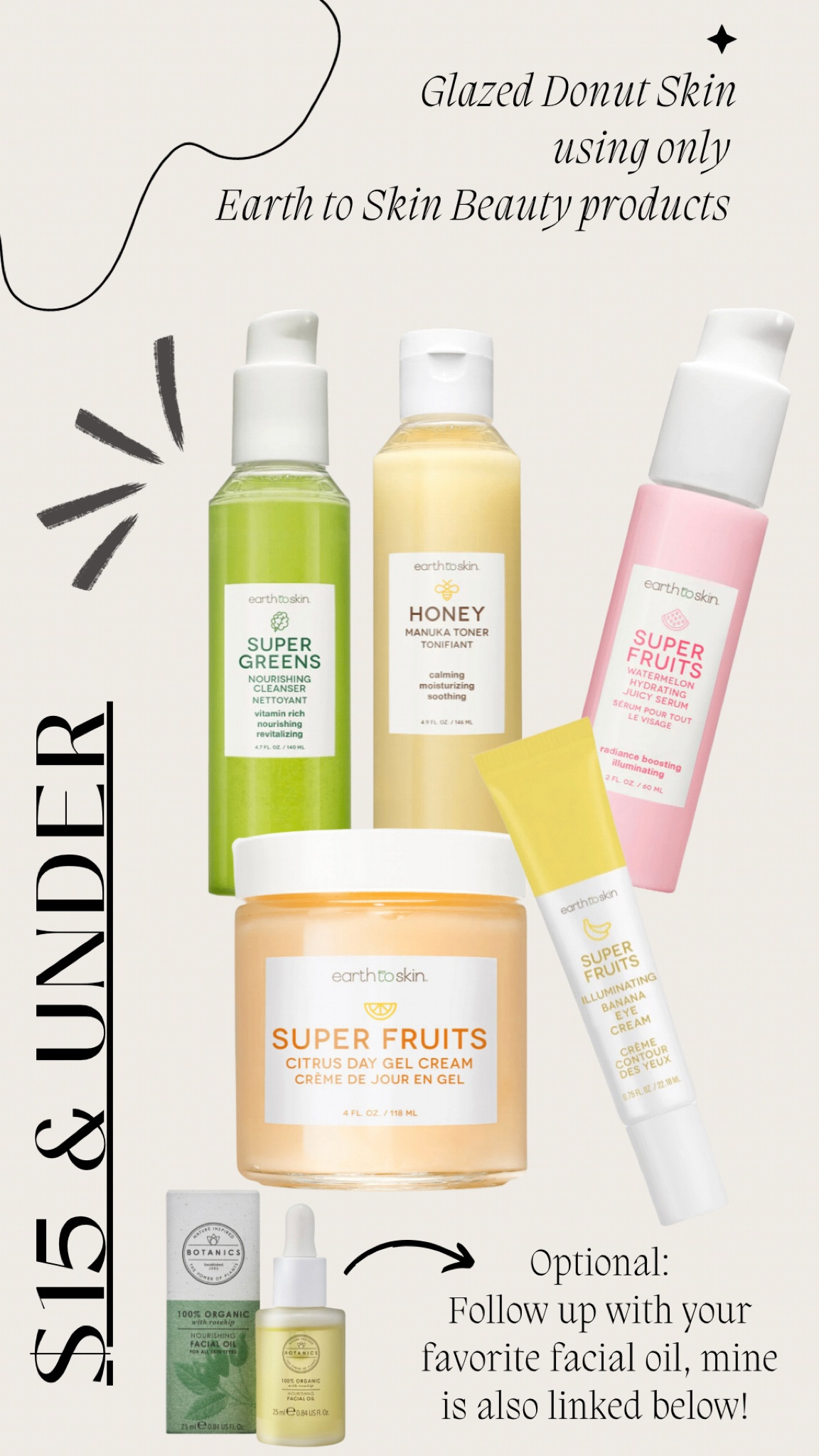 Hailey Bieber is the queen of not only high fashion glam but also skincare. Her famous quote “If I don’t go to bed every night looking like a glazed donut, then I don’t want it” is one of my favorite skincare quotes of all time🍩✨ 
Shop my glazed donut essential skincare routine using only Earth to Skin Beauty products!🌱

#LTKunder50 #LTKbeauty #LTKhome