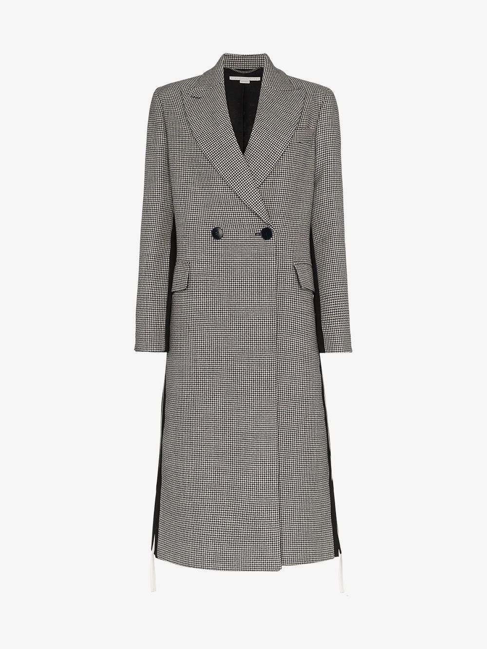 Stella McCartney Chana double breasted houndstooth wool coat | Browns Fashion